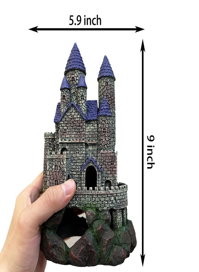 SLOCME Aquarium Middle Ages Resin Castle Decorations - Fish Tank Gothic Castle Hiding Cave Ornament - Image 2